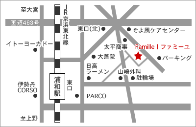 ファミーユ地図